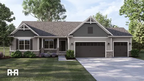 The Henley house plan, exterior view 1